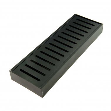 AQUAPERLA LCMFG 900-5600MM LAUXES ALUMINIUM MIDNIGHT FLOOR GRATE DRAIN ANY SIZE INDOOR - Urban Designs Bathroom and Kitchen