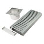 AQUAPERLA LCWFG 900-5600MM LAUXES ALUMINIUM STANDARD FLOOR GRATE DRAIN ANY SIZE INDOOR/OUTDOOR - Urban Designs Bathroom and Kitchen