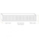 AQUAPERLA LCWFG 900-5600MM LAUXES ALUMINIUM STANDARD FLOOR GRATE DRAIN ANY SIZE INDOOR/OUTDOOR - Urban Designs Bathroom and Kitchen