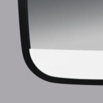 AQUAPERLA LM-BK-2SL 500x700MM RECTANGLE ALUMINUM FRAMED FRONT LIGHT LED MIRROR 3 COLOR LIGHTING TOUCH SENSOR SWITCH WALL MOUNTED VERTICAL OR HORIZONTAL BLACK - Urban Designs...