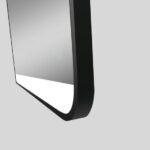AQUAPERLA LM-BK-2SL7080 RECTANGULAR FRAMED LED MIRROR 700X800MM MATTE BLACK - Urban Designs Bathroom and Kitchen