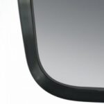 AQUAPERLA LM-BK-LDE81 810x610MM RECTANGLE ALUMINUM FRAMED CURVED RIM LED MIRROR 3 COLOR LIGHTING TOUCH SENSOR SWITCH WALL MOUNTED VERTICAL OR HORIZONTAL BLACK - Urban Designs...