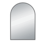 AQUAPERLA LM-GM-A6090 ARCH FRAMED MIRROR 600X900MM GUN METAL - Urban Designs Bathroom and Kitchen