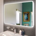 AQUAPERLA LM-LDE-A1280 CURVED RIM RECTANGLE LED MIRROR 1200x800MM 3 COLOR LIGHTING TOUCH SENSOR SWITCH ACRYLIC SIDE LIGHT WALL MOUNTED VERTICAL OR HORIZONTAL - Urban Designs...