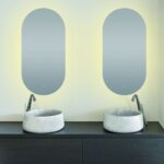 AQUAPERLA LM-LDO-1 OVAL BACKLIT LED MIRROR 500X1000MM - Urban Designs Bathroom and Kitchen