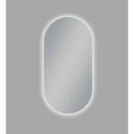 AQUAPERLA LM-LDO-BR OVAL 3 COLOR LIGHTING LED MIRROR 450X900MM WITH TOUCH SENSOR SWITCH - Urban Designs Bathroom and Kitchen