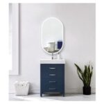 AQUAPERLA LM-LDO4575 OVAL ACRYLIC LED MIRROR 450x750MM 3 COLOR LIGHTING TOUCH SENSOR SWITCH DEFOGGER PAD WALL MOUNTED - Urban Designs Bathroom and Kitchen