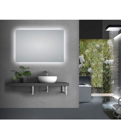 AQUAPERLA LM-LDS1280 RECTANGLE LED MIRROR 1200x800MM 3 COLOR LIGHTING TOUCH SENSOR SWITCH DEFOGGER PAD WALL MOUNTED VERTICAL OR HORIZONTAL - Urban Designs Bathroom and Kitchen
