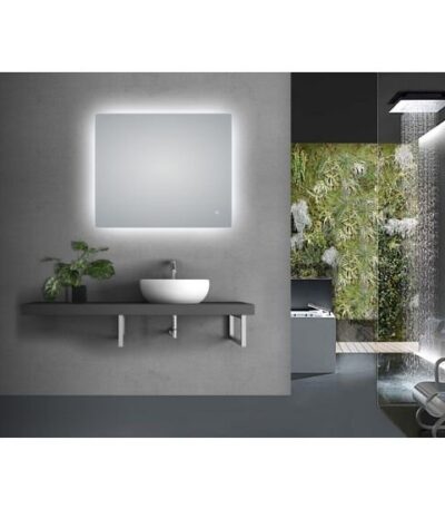 AQUAPERLA LM-LDS9075 RECTANGLE LED MIRROR 900x750MM 3 COLOR LIGHTING TOUCH SENSOR SWITCH DEFOGGER PAD WALL MOUNTED VERTICAL OR HORIZONTAL - Urban Designs Bathroom and Kitchen