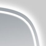 AQUAPERLA LM-LEXSI-75 ROUNDED EDGE ACRYLIC LED MIRROR 750x750MM 3 COLOR LIGHTING TOUCH SENSOR SWITCH WALL MOUNTED WHITE FRAME - Urban Designs Bathroom and Kitchen