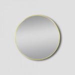 AQUAPERLA LM-M-R70 ROUND FRAMED MIRROR 700X700MM BRUSHED GOLD AND BRUSHED NICKEL - Urban Designs Bathroom and Kitchen