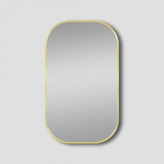 AQUAPERLA LM-M-RR4575 ROUNDED RECTANGULAR FRAMED MIRROR 450X750MM COLOURED - Urban Designs Bathroom and Kitchen
