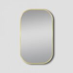 AQUAPERLA LM-M-RR6090 ROUNDED RECTANGULAR FRAMED MIRROR 600X900MM COLOURED - Urban Designs Bathroom and Kitchen