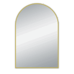 AQUAPERLA LM- MBG-A6090 ARCH FRAMED MIRROR 600X900MM BRUSHED GOLD - Urban Designs Bathroom and Kitchen
