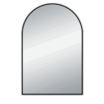 AQUAPERLA LM-MBK-A6090 ARCH FRAMED MIRROR 600X900MM MATTE BLACK - Urban Designs Bathroom and Kitchen
