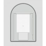 AQUAPERLA LM-UNI-GM ARCH 3 COLOR LIGHTING FRAMED LED MIRROR 600X900MM GUN METAL GREY - Urban Designs Bathroom and Kitchen