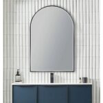 AQUAPERLA LM-UNI-MBK ARCH 3 COLOR LIGHTING FRAMED LED MIRROR 600X900MM MATTE BLACK - Urban Designs Bathroom and Kitchen