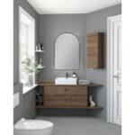 AQUAPERLA LM-UNI-MBK ARCH 3 COLOR LIGHTING FRAMED LED MIRROR 600X900MM MATTE BLACK - Urban Designs Bathroom and Kitchen