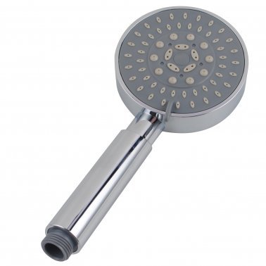 AQUAPERLA R4.HHS ROUND 5 FUNCTIONS HANDHELD SHOWER CHROME AND BLACK - Urban Designs Bathroom and Kitchen