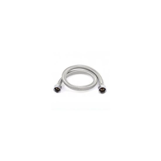 AQUAPERLA SH800 WATER INLET/OUTLET SHOWER HOSE 800MM CHROME - Urban Designs Bathroom and Kitchen