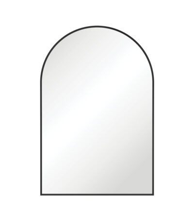 Arch Matte Black Framed Mirror