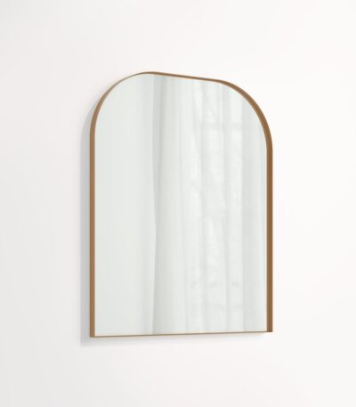 Arch Wall Mirror 600 x 750mm - Brushed Copper
