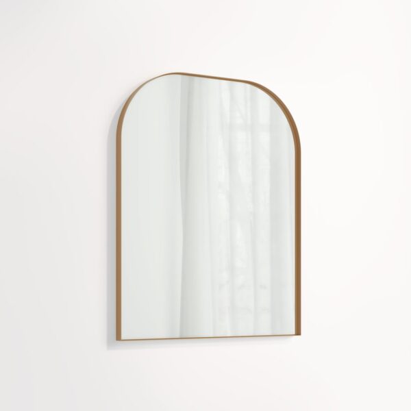 Arch Wall Mirror 600 x 750mm - Brushed Copper