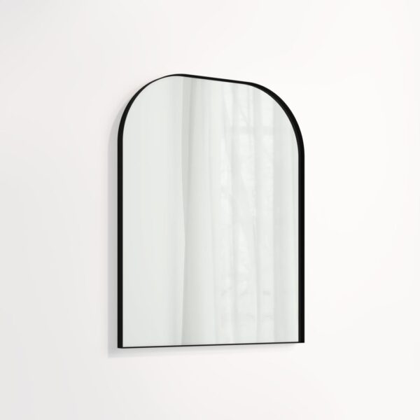 Arch Wall Mirror 600 x 750mm - Matte Black