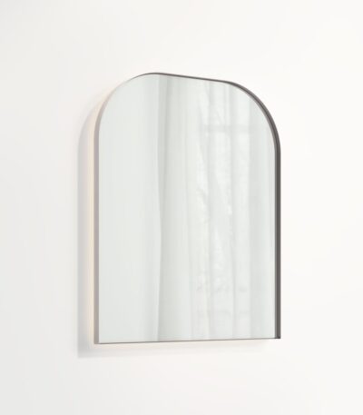 Arch Wall Mirror LED 600 x 750mm - Stainless Steel