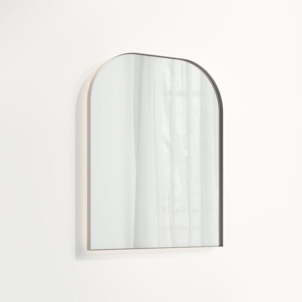 Arch Wall Mirror LED 600 x 750mm - Stainless Steel