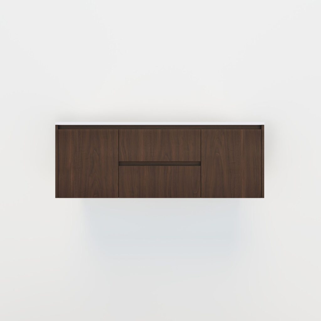Archer 2-Door with Centre Drawers 1428mm - Dark Oak