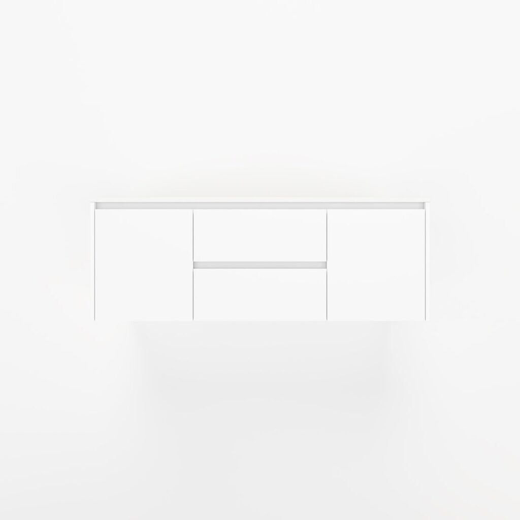 Archer 2-Door with Centre Drawers 1428mm - White