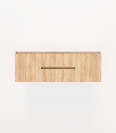 Archer 2-Door with Centre Drawers 1428mm - White Ash Oak