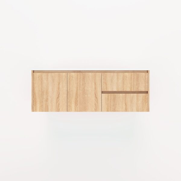 Archer 2-Door with Right Drawers 1428mm - White Ash Oak
