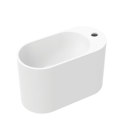 Ari Solid Surface Wall Basin, 1 Tap Hole