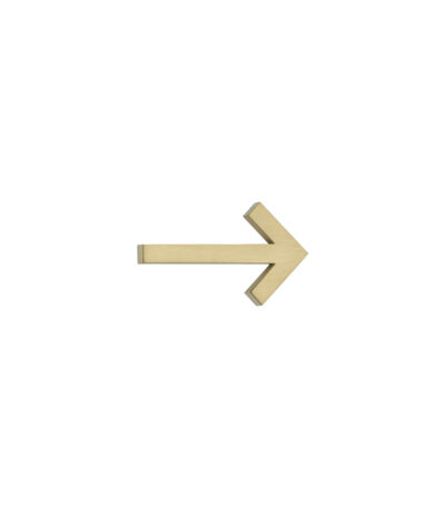 Arrow Sign - 60mm - Brushed Brass