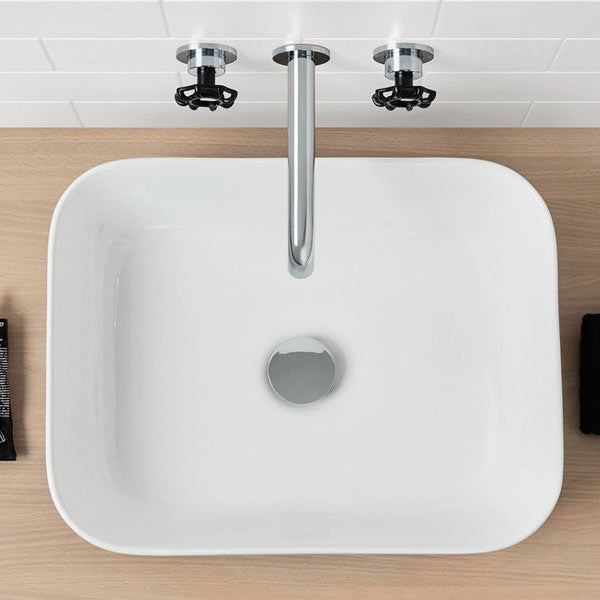 Caroma Artisan Above Counter Basin Rectangle 490mm