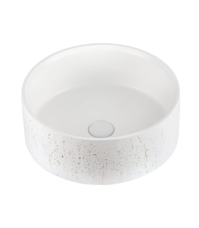 Atelis Concrete Basin - Matte White