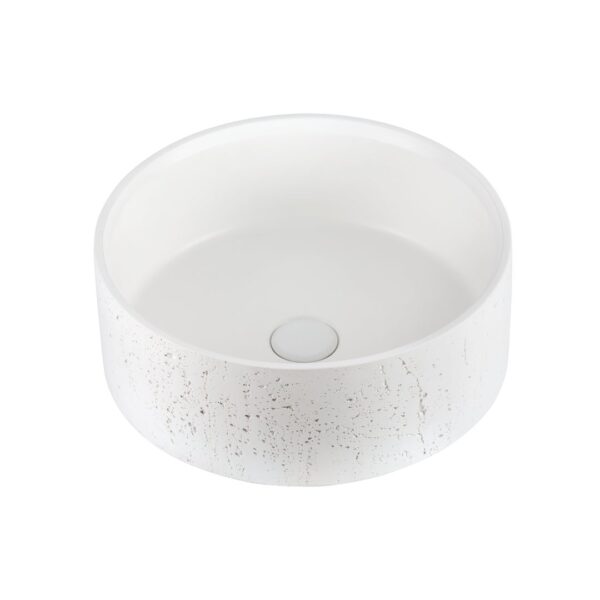 Atelis Concrete Basin - Matte White