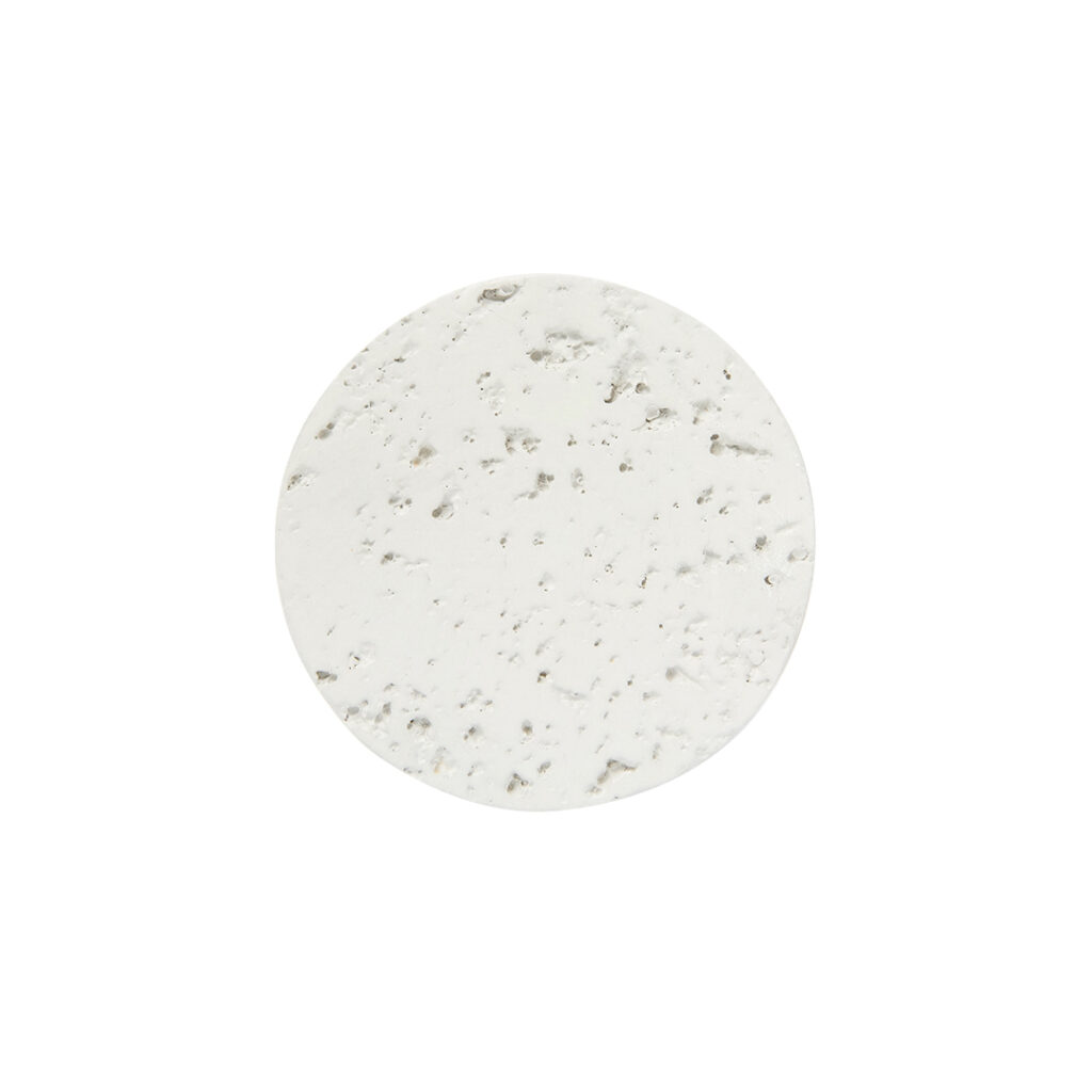 Atelis Concrete Disc - Matte White