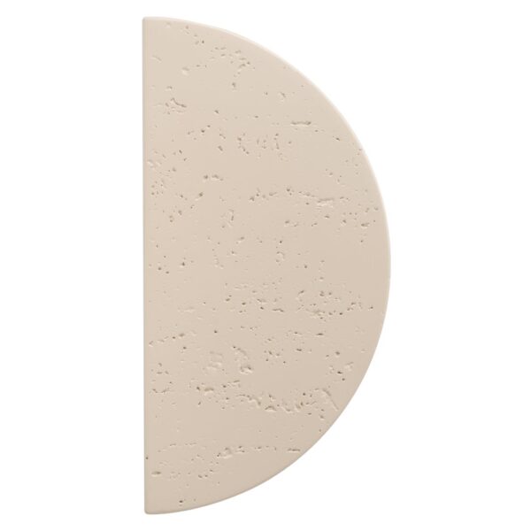 Atelis Concrete Half Moon Entry Door Pull (Single) - Almond