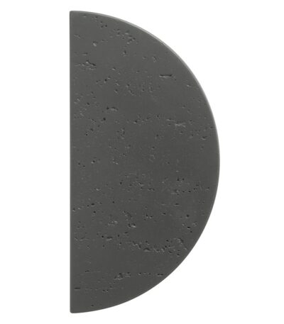 Atelis Concrete Half Moon Entry Door Pull (Single) - Dark Grey
