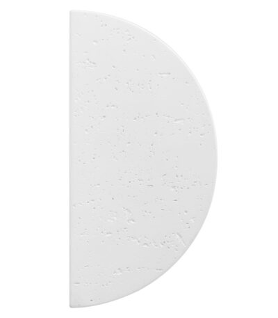 Atelis Concrete Half Moon Entry Door Pull (Single) - White