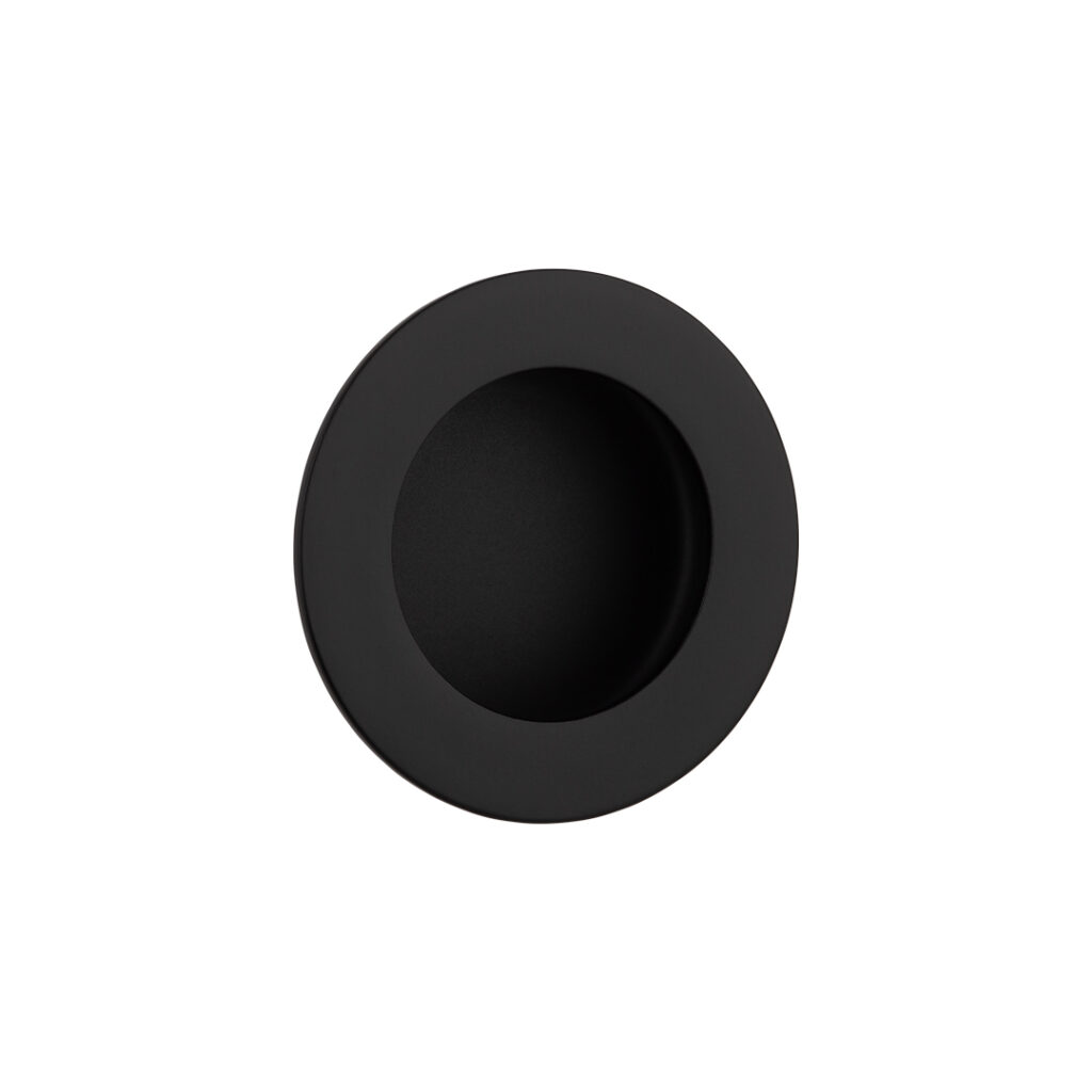Atley Flush Pull Round - Matte Black