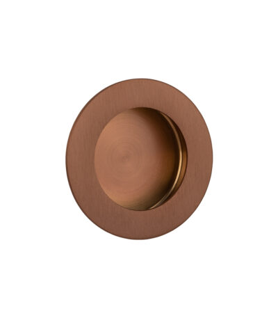 Atley Round Flush Pull - Brushed Copper