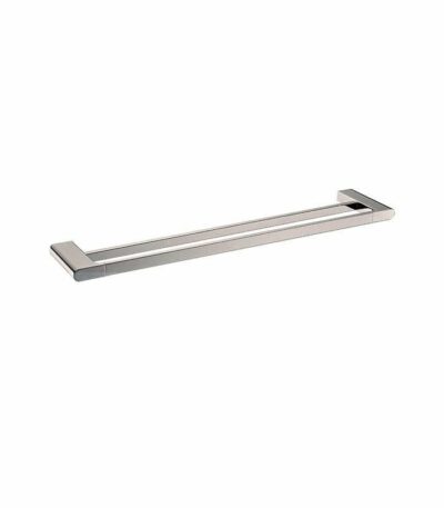 AU Brushed Nickel Double Towel Rail - 600mm | BU8002.TR