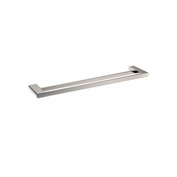 AU Brushed Nickel Double Towel Rail - 600mm | BU8002.TR