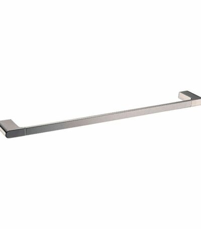 AU Brushed Nickel Single Towel Rail - 800mm | BU8001.8.TR