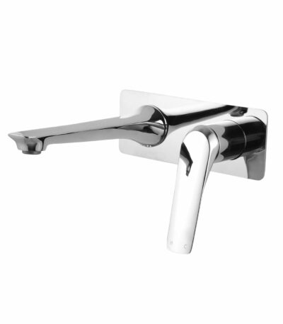 AU Chrome Bathtub/Basin Wall Mixer With Spout