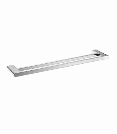 AU Chrome Double Towel Rail 600mm